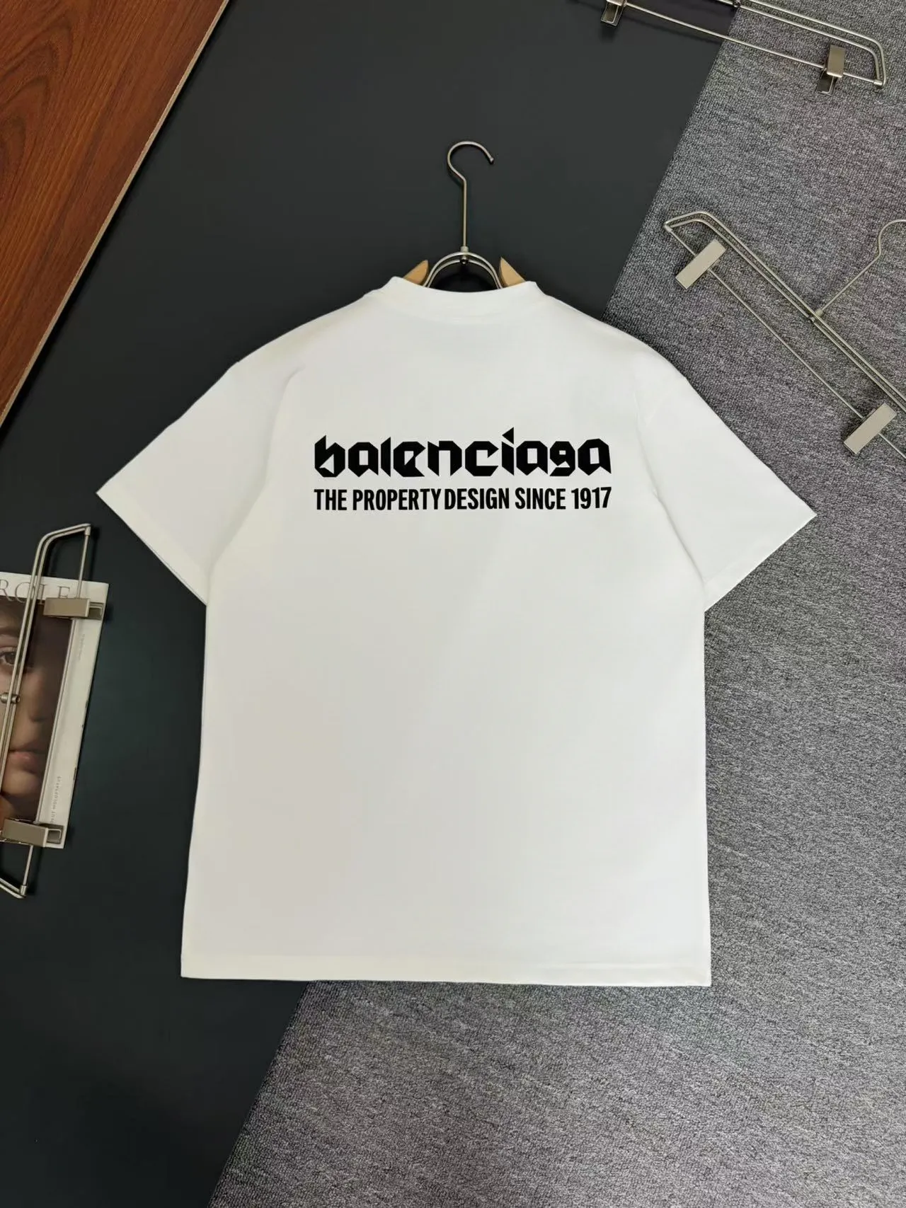 Balenciaga* *320g t logo New Arrival t ， ， Versatile ：Black White Sizes：S M L XL XXL